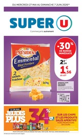 Promos Fromage dans le catalogue "Super U" de Super U Fromage en promo dans le catalogue Super U à la page 1
