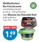 Bio Frischcreme von Weißenhorner im aktuellen V-Markt Prospekt für 1,49 €