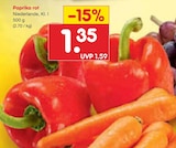 Aktuelle Gemüse Angebote bei Netto Marken-Discount in Oldenburg Aktuelles Paprika rot Angebot bei Netto Marken-Discount in Oldenburg ab 1,35 €