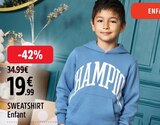 Sweatshirt enfant en promo chez Intersport Dijon à 19,99 €