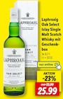 Oak Select Islay Single Malt Scotch Whisky mit Geschenkbox Angebote von Laphroaig bei Lidl Lüdenscheid für 25,99 €