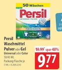 Waschmittel Pulver Universal Angebote von Persil bei famila Nordost Stralsund für 9,77 €