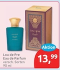 Eau de Parfum von Lou de Pre für 13,99 € bei budni im Angebot Eau de Parfum von Lou de Pre im aktuellen budni Prospekt