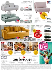 Sofa im Zurbrüggen Prospekt in Iserlohn Aktueller Zurbrüggen Prospekt mit Sofa, "Tierisch günstig", Seite 44