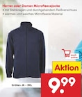 Herren Microfleecejake oder Damen Microfleecejake Angebote bei Netto Marken-Discount Pforzheim für 9,99 €