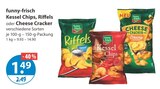 Kessel Chips, Riffels oder Cheese Cracker von funny-frisch im aktuellen V-Markt Prospekt für 1,49 €
