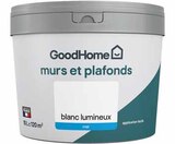 Peinture murs et plafonds blanc lumineux mat 10 L - GOODHOME en promo chez Castorama Vigneux-sur-Seine à 24,90 €