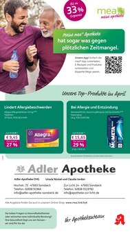 Aktueller mea - meine apotheke Prospekt (Alpen, 4 Seiten zum blättern mea - meine apotheke Prospekt Unsere April-Angebote mit 4 Seiten