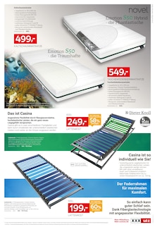 Matratze im XXXLutz Möbelhäuser Prospekt "80 Polstermöbel-Testerinnen und -Tester gesucht!" mit 18 Seiten (Hagen (Stadt der FernUniversität))