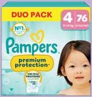 Couches protection duo pack T4 x76 - Pampers - Intermarché à Valence Couches protection duo pack T4 x76 - Pampers en promo chez Intermarché Valence à 19,80 €