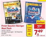 Geschirr-Reiniger Maxi Pack im Angebot bei Netto Marken-Discount in Potsdam Geschirr-Reiniger Maxi Pack Angebote von Finish bei Netto Marken-Discount Potsdam für 7,49 €