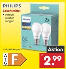 Leuchtmittel Angebote von Philips bei Netto Marken-Discount Weimar für 2,99 €