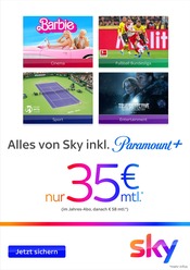 Ähnliches Angebot bei Sky in Prospekt "Alles von Sky inkl. Paramount+" gefunden auf Seite 1