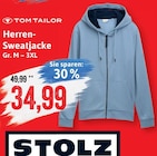 Herren-Sweatjacke Angebote von Tom Tailor bei Kaufhaus Stolz Rostock für 34,99 €