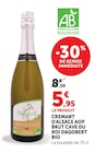 Crémant d'Alsace AOP Brut Bio à U Express dans Limoges