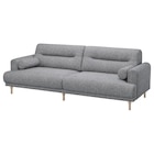 3er-Sofa Lejde grau/schwarz/Holz Lejde grau/schwarz Angebote von LÅNGARYD bei IKEA Kiel für 769,00 €