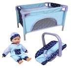 Set de voyage 3 en 1 pour poupon - AIMANTINE en promo à 19,99 € chez Carrefour Set de voyage 3 en 1 pour poupon - AIMANTINE dans le catalogue Carrefour