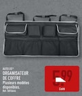 Organisateur de coffre - Auto XS en promo à 5,99 € chez Aldi Organisateur de coffre - Auto XS dans le catalogue Aldi