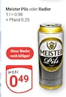 Meister Pils im Angebot bei GLOBUS in Neustadt Meister Pils Angebote von Meister bei GLOBUS Neustadt für 0,49 €