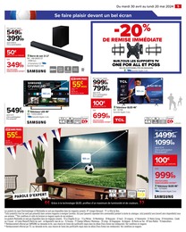 Offre TV Samsung dans le catalogue Carrefour du moment à la page 7