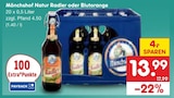 Natur Radler oder Blutorange Angebote von Mönchshof bei Netto Marken-Discount Gera für 13,99 €