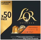 Le 2ème à -60% sur la gamme de Capsules x 50 L'Or Espresso - L'Or Espresso en promo chez Supermarchés Match Le 2ème à -60% sur la gamme de Capsules x 50 L'Or Espresso - L'Or Espresso dans le catalogue Supermarchés Match
