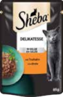 Katzen Nassnahrung im EDEKA Prospekt Katzen Nassnahrung von Sheba im aktuellen EDEKA Prospekt für 0,49 €