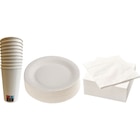SUR TOUTE LA VAISELLE A JETER BLANCHE : ASSIETTES, SERVIETTES ET GOBELETS - CARREFOUR HOME en promo chez Carrefour Drancy