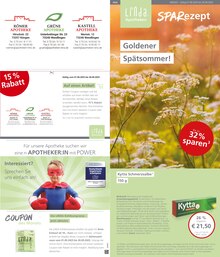 Aktueller LINDA Premiumapotheke Prospekt "Aktuelle Angebote" Seite 1 von 3 Seiten