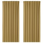 2 Gardinenschals (abdunk.) beigegelb/mit Gardinenband 145x300 cm von MAJGULL im aktuellen IKEA Prospekt für 45,99 €
