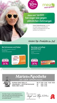 Aktueller mea - meine apotheke Prospekt (Bad Reichenhall, 4 Seiten zum blättern mea - meine apotheke Prospekt Unsere Juli-Angebote mit 4 Seiten