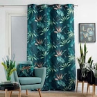 Rideau tissu bleu - Décor Discount à Clermont-Ferrand Rideau tissu bleu en promo chez Décor Discount Clermont-Ferrand à 16,99 €