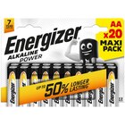 Lot de 20 piles alcalines Power Energizer AA/LR6 - Carrefour à Marseille Lot de 20 piles alcalines Power Energizer AA/LR6 en promo chez Carrefour Marseille à 7,99 €