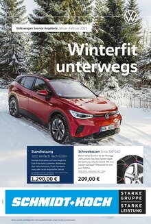 Aktueller Volkswagen Prospekt "Auf ins Wintervergnügen" Seite 1 von 1 Seite für Delmenhorst