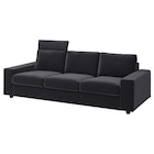 3er-Sofa mit Nackenkissen mit breiten Armlehnen/Djuparp dunkelgrau mit Nackenkissen mit breiten Armlehnen/Djuparp dunkelgrau Angebote von VIMLE bei IKEA Brandenburg für 859,00 €