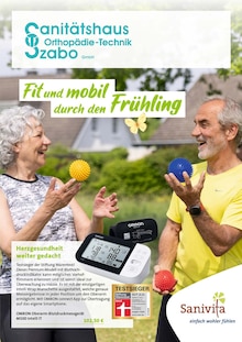 Sanitätshaus Szabo GmbH Prospekt Fit und mobil durch den Frühling mit  Seiten in Ratingen und Umgebung