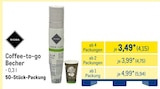 Coffee-to-go Becher im METRO Prospekt Coffee-to-go Becher von Rioba im aktuellen METRO Prospekt für 4,15 €