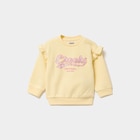 Sweat épaules à volants jaune clair bébé fille à 10,99 € dans le catalogue La Halle