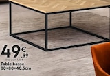 Table basse en promo chez Maxi Bazar Strasbourg à 49,99 €