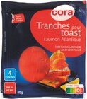 Tranches de saumon fumé pour toast - CORA en promo chez Supermarchés Match Calais à 3,99 €