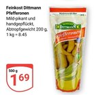 Pfefferonen im Angebot bei GLOBUS in Völklingen Pfefferonen Angebote von Feinkost Dittmann bei GLOBUS Völklingen für 1,69 €