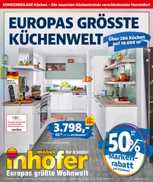 Möbel Inhofer Prospekt für Seligweiler mit 20 Seiten Möbel Inhofer Prospekt für Seligweiler: "EUROPAS GRÖSSTE KÜCHENWELT", 20 Seiten, 05.05.2022 - 28.05.2022