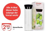 Wasserflasche Angebote von loventha bei GLOBUS Siegen für 2,99 €