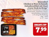 Chicken & More Schmiede Entenbrustfilet mit Haut "Crazy Duck in Strips" Angebote von Wiesenhof bei Marktkauf Schwabach für 7,99 €