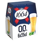 Bière sans alcool - 1664 en promo chez Carrefour Courbevoie à 4,45 €