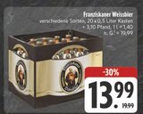 Weissbier im Angebot bei E center in Ansbach Weissbier Angebote von Franziskaner Weissbier bei E center Ansbach für 13,99 €