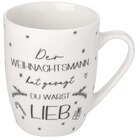 Tasse im weihnachtlichen Design im aktuellen Ernstings family Prospekt