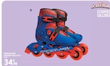 Patins en ligne ajustable taille 30-33 - SPIDERMAN à 34,90 € dans le catalogue Intermarché