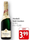 Sekt trocken im Angebot bei EDEKA in Lörrach Sekt trocken Angebote von Henkell bei EDEKA Lörrach für 3,99 €