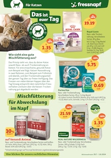 Katzenfutter im Fressnapf Prospekt "Alles für dein Tier" mit 22 Seiten (Oberhausen)